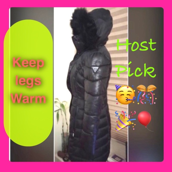 SHOP EARLY π Guess TP Winter Coat with Removable Hood and Soft Fur - Picture 5 of 11